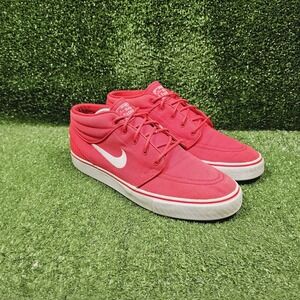 Nike‎ SB Stefan Janoski Mid 2012 Red Athletic Sneakers 443095-663 Mens 10